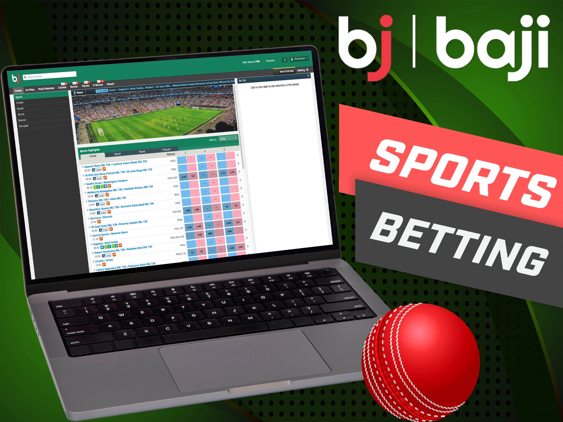 Place your sports bets at Baji Bet and win.