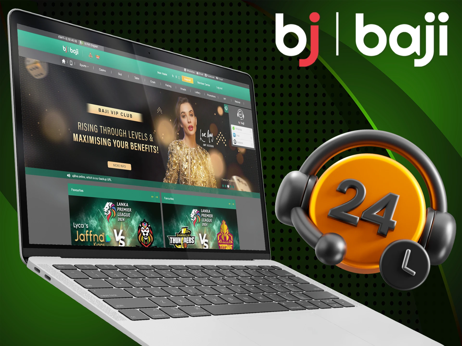 Find out how to contact Baji Bet support.