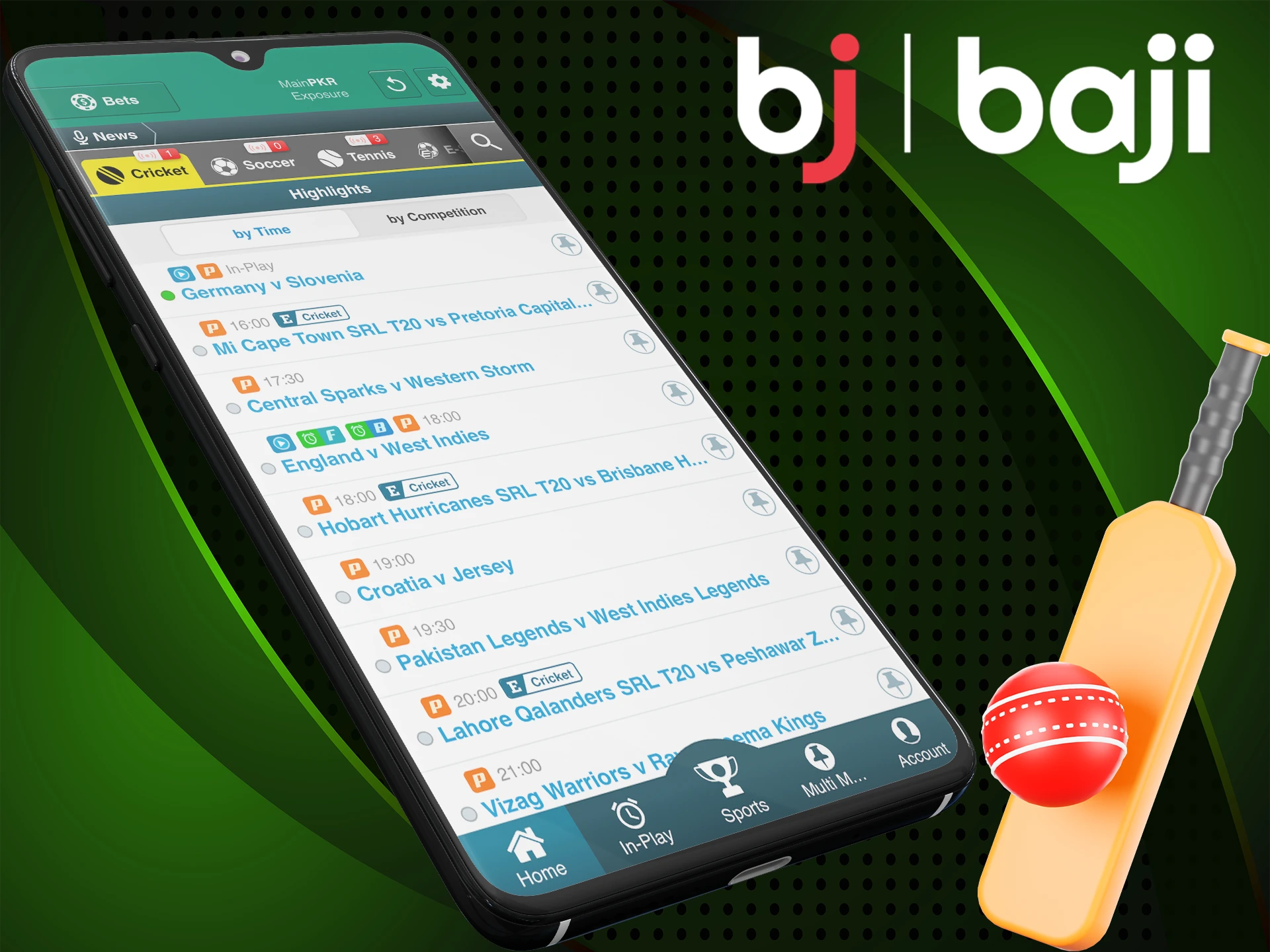 Bet on cricket with the handy Baji app. Start using the Baji cricket betting app now.