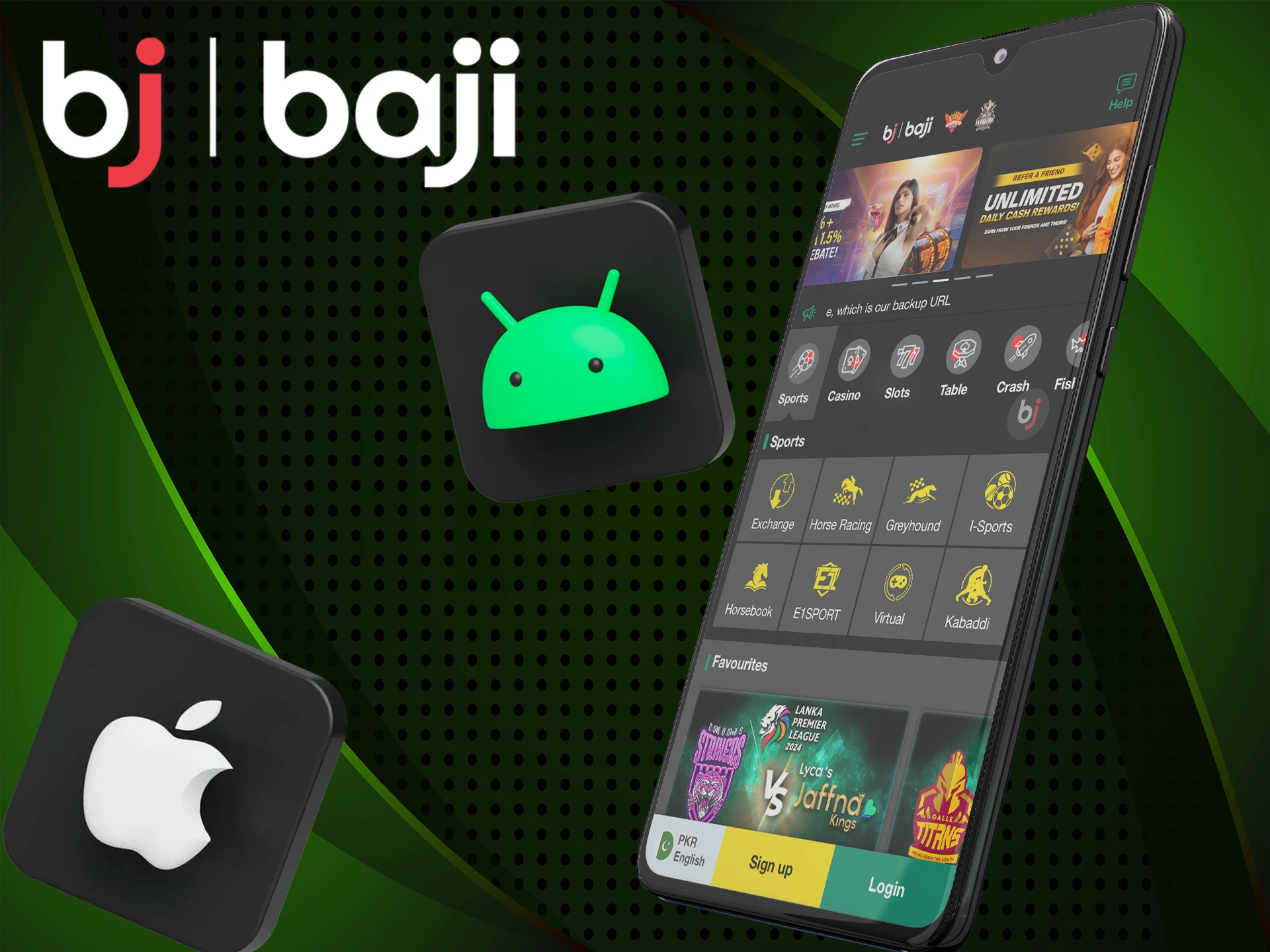 Try Baji app on your smartphone, tablet or PC and enjoy gaming & betting with Baji. Click on the button and start to bet on our platform