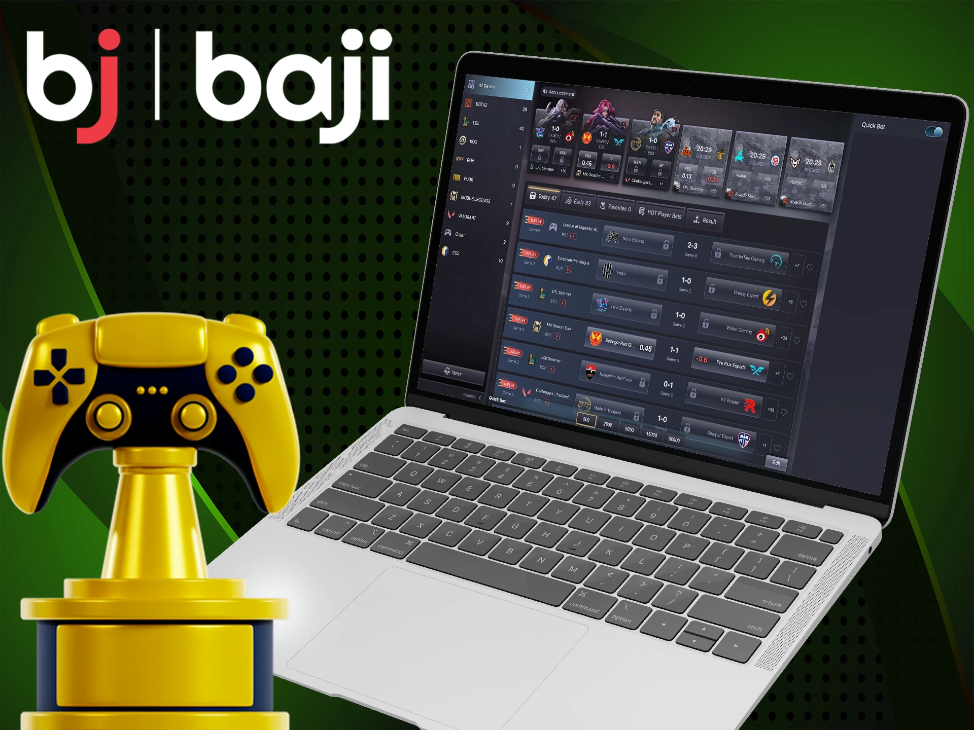 Bet on esports with Baji betting. Start betting and get fun now