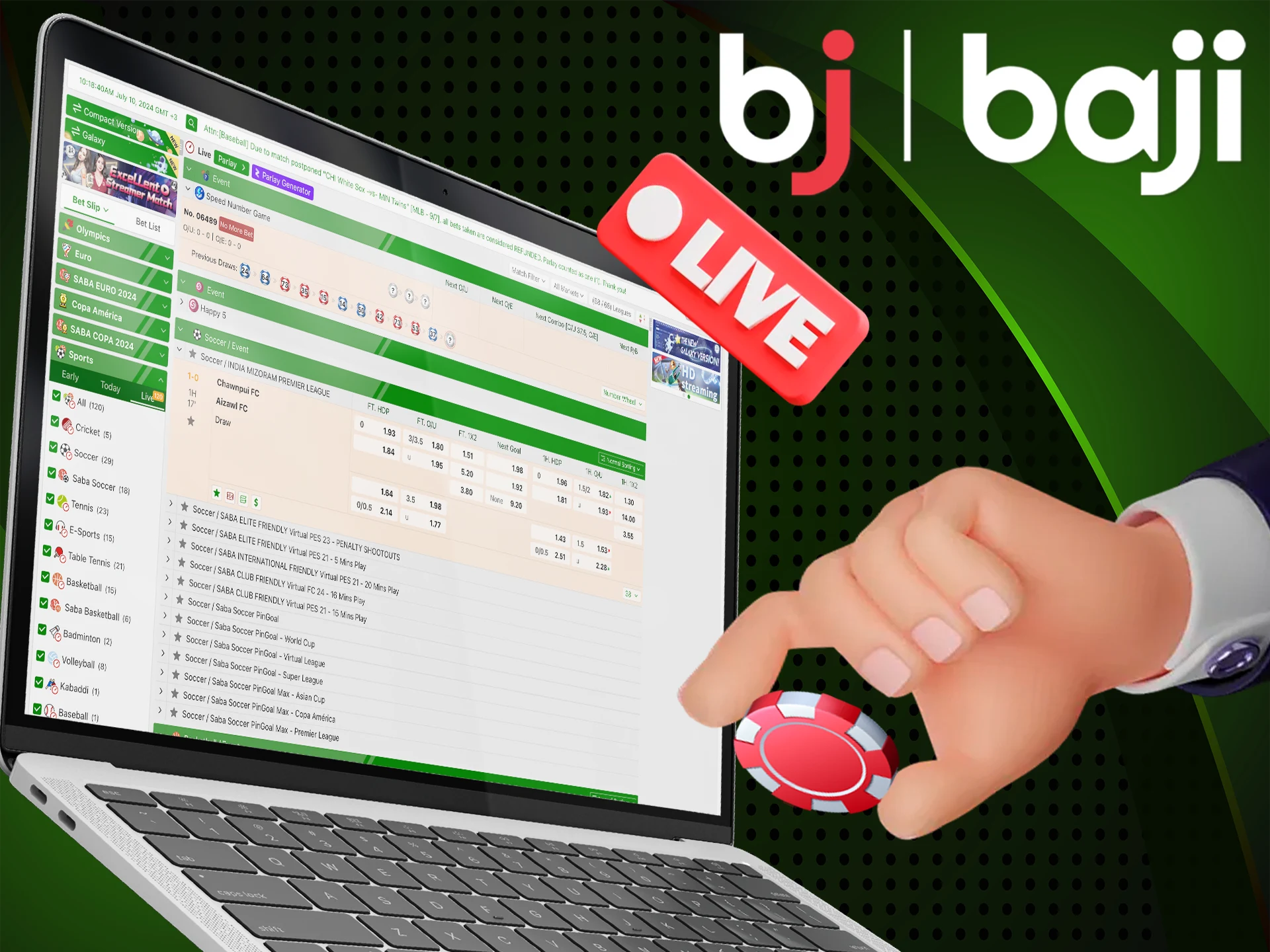 Place your bets at Baji live casino and watch the fortunes in real time. Play now