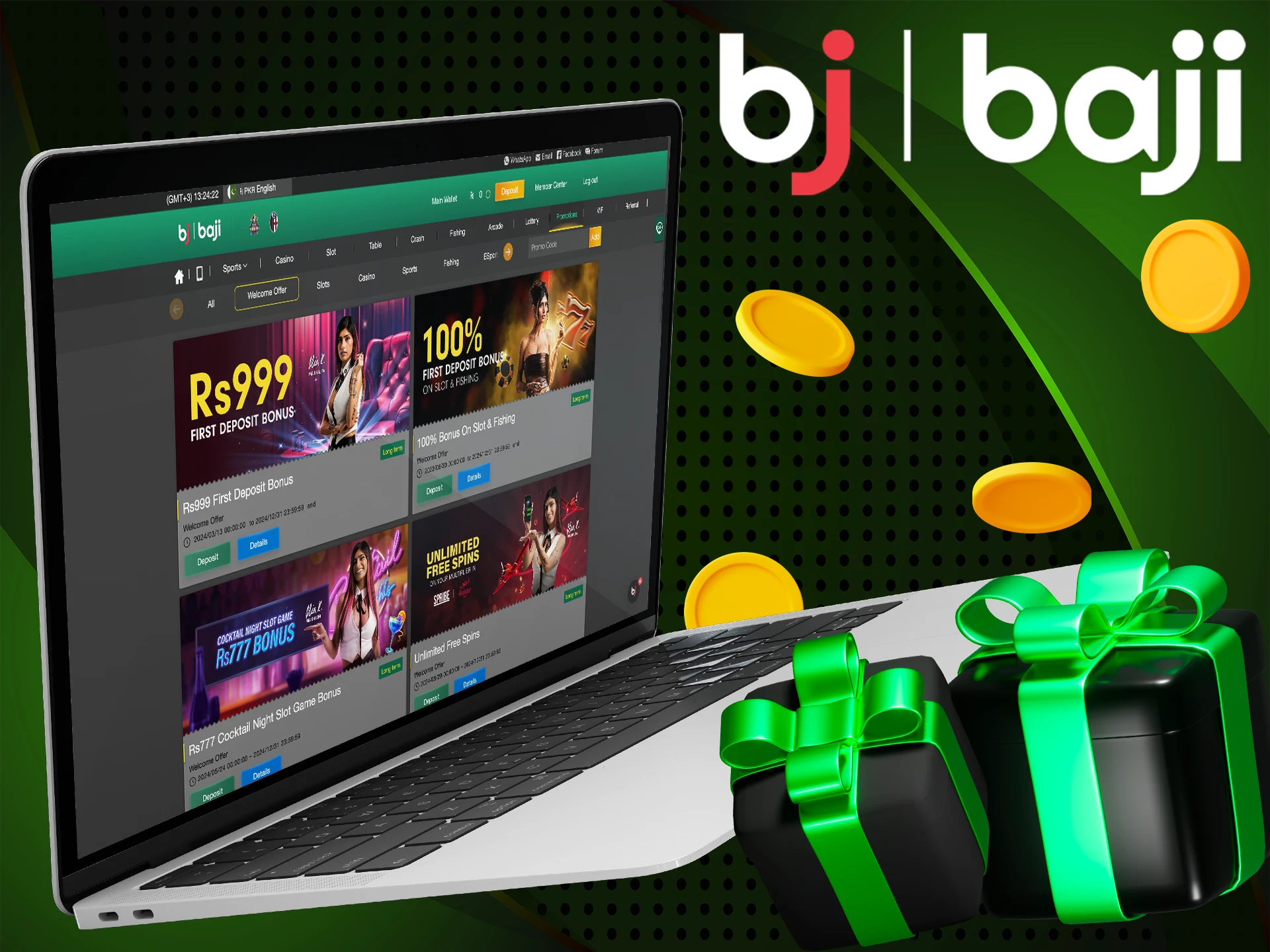 Choose the best welcome bonus from Bj Baji for you. Get your bonus now