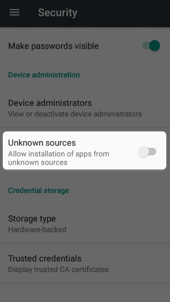 Allow installation from unknown sources to install Baji official app.