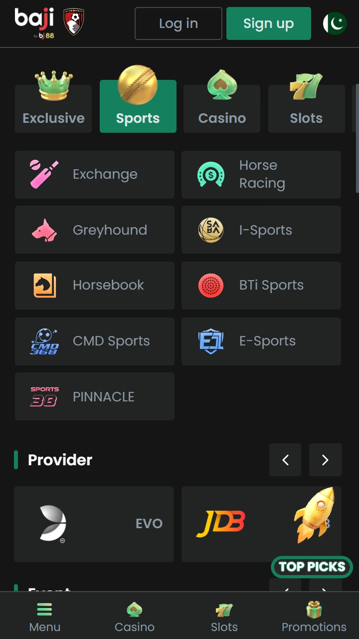 Bet on your favorite sports on the official Bj Baji platform and win today.