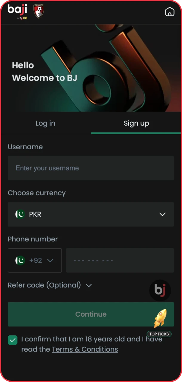 Register quickly through the Baji app and win.