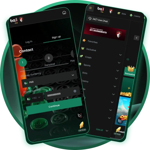 Download the Baji app and win anywhere instantly.
