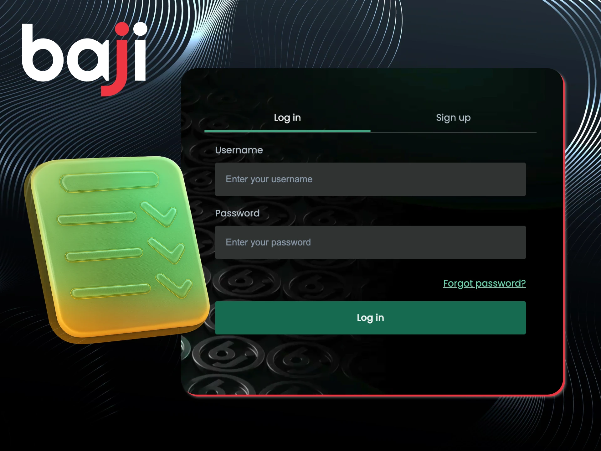 Log in now and unlock endless rewards at Baji.